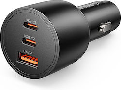 Orico Powerlink 165W USB-A + 2x USB-C Încărcător auto Negru PL-165-1A2C Orico-PL-165-1A2C-BK-EP-HU
