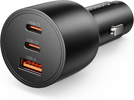 Orico Powerlink 165w Usb-a + 2x Usb-c Car Charger Black Pl-165-1a2c Orico-pl-165-1a2c-bk-ep-hu