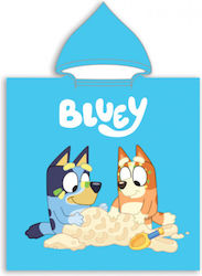 Bluey Msl702508 Poncho 50*100cm 3-10yrs