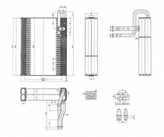 Air Conditioner Evaporator Peugeot 307 01 6444.g5