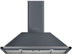 Smeg Καμινάδα 110cm Γκρι KT110GRE Smeg Καμινάδα 110cm Γκρι KT110GRE