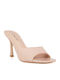 Patent Leather Mules With High Heel In Pink Colour