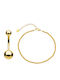 Silver And More Schmuckset mit Ohrringen & Armband aus Stahl