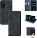 Vintage Magnet Brieftasche Wallet Sonique Xiaomi Redmi A7 Pro 4G Schwarze
