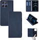 Vintage Magnet Wallet Case Sonique Motorola Edge 60 Fusion 5g Dark Blue