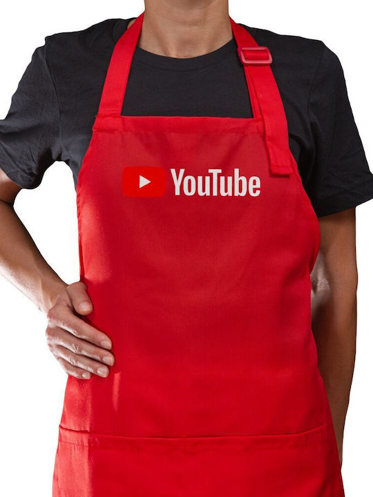 Koupakoupa Youtube Кърпа За Кухня Червена 22x40см KP_1214_apron-red