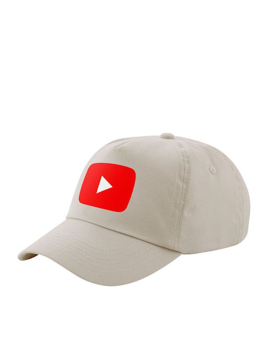 Youtube Bej Sand Pălărie Cu Cinci Panouri Pentr...