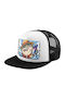 Lagocephalus Wanted Dead Alive Adult Soft Trucker Mesh Black White Polyester Unisex One Size