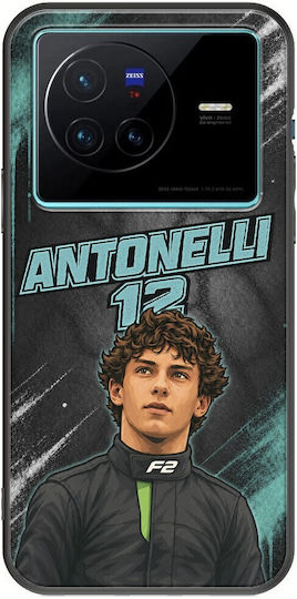 Pole Position Collection Kimi Antonelli Vivo X80 Black TPU Black Silicone Case