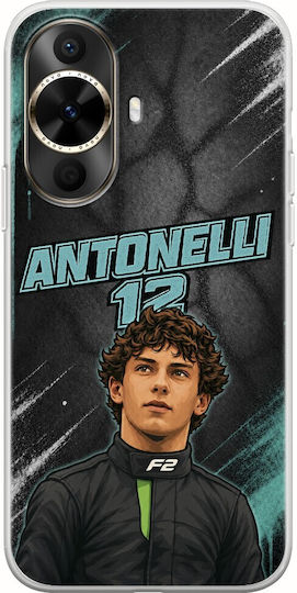 Pole Position Collection Kimi Antonelli Huawei Nova 12s Flexible TPU Transparent Silicone Case