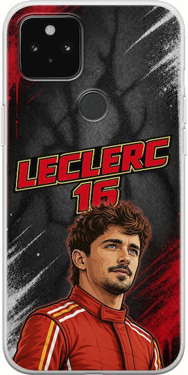 Θήκη Pole Position Collection Charles Leclerc Google Pixel 5 Flexible Tpu Διάφανη Σιλικόνη