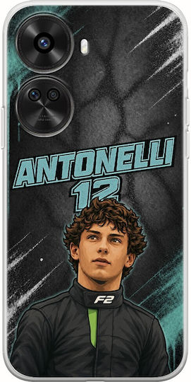 Pole Position Collection Kimi Antonelli Huawei Nova 12 Se Flexible TPU Transparent Silicone Case