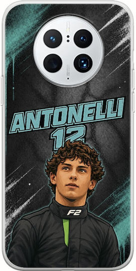 Pole Position Collection Kimi Antonelli Huawei Mate 50 Pro Flexible TPU Transparent Silicone Case