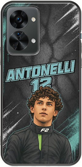 Husă Pole Position Collection Kimi Antonelli OnePlus Nord 2T 5G Neagră TPU Silicon