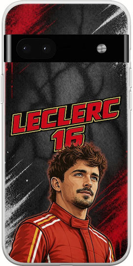 Husă Pole Position Collection Charles Leclerc Google Pixel 6a 5g Flexibil TPU Silicon Transparent