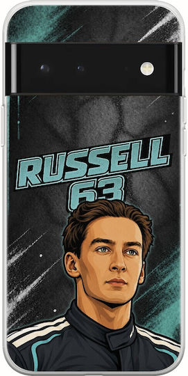 Handyhülle Pole Position Collection George Russell Google Pixel 6 5g Flexible Tpu Transparente Silikon
