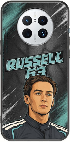 Pole Position Collection George Russell Huawei Mate 50 Pro Black TPU Black Silicone Case