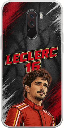 Husă Pole Position Collection Charles Leclerc Xiaomi Pocophone F1 Flexibil TPU Silicon Transparent