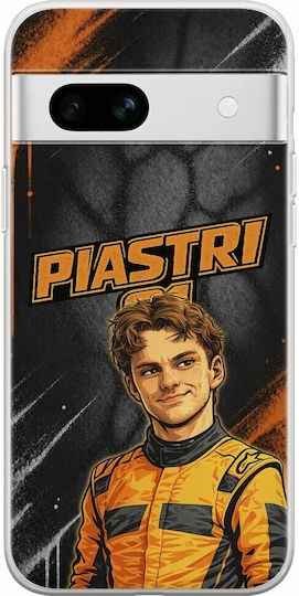 Pole Position Collection Oscar Piastri Google Pixel 7a 5g Flexible TPU Transparent Silicone Case