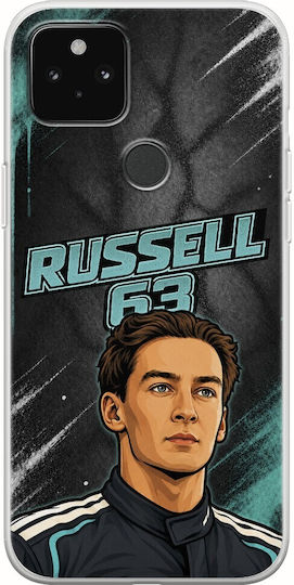 Handyhülle Pole Position Collection George Russell Google Pixel 4a 5G Flexibles Tpu Transparente Silikon