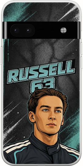 Θήκη Pole Position Collection George Russell Google Pixel 6a 5g Flexible Tpu Διάφανη Σιλικόνη
