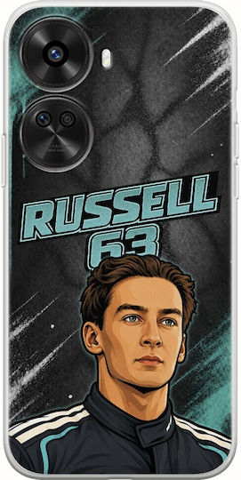 Husă Pole Position Collection George Russell Huawei Nova 12 Se Flexible Tpu Silicon Transparentă