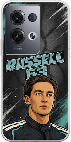 Pole Position Collection George Russell Oppo Reno 8 Pro 5g Flexible TPU Transparent Silicone Case