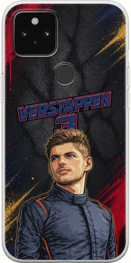 Husă Pole Position Collection Max Verstappen Google Pixel 5a 5G TPU Flexibil Silicon Transparent