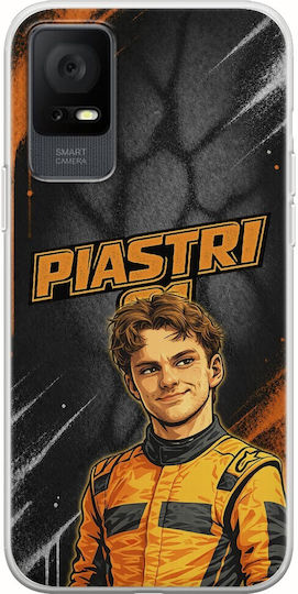 Pole Position Collection Oscar Piastri Tcl 406 Flexible Tpu Transparent Silicone Mobile Phone Case