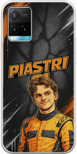 Pole Position Collection Oscar Piastri Vivo Y21s Flexible TPU Transparent Silicone Case