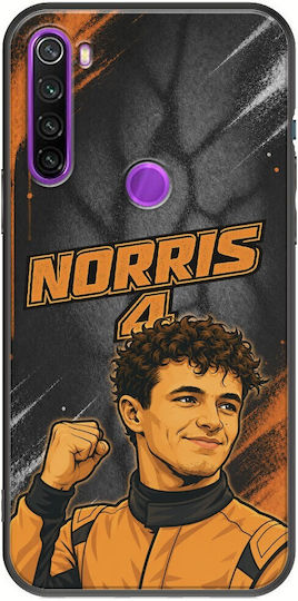 Pole Position Collection Lando Norris Xiaomi Redmi Note 8 2021 Black TPU Silicone Case