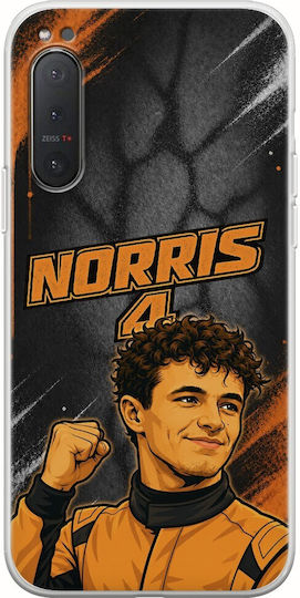 Husă Pole Position Collection Lando Norris Sony Xperia 5 Flexibil TPU Silicon Transparentă
