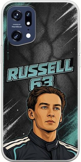Pole Position Collection George Russell Oppo Find X5 Pro 5g Flexible TPU Transparent Silicone Case