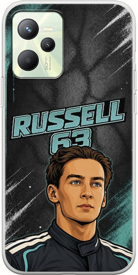 Pole Position Collection George Russell Realme Narzo 50a Prime Flexible TPU Transparent Silicone Case