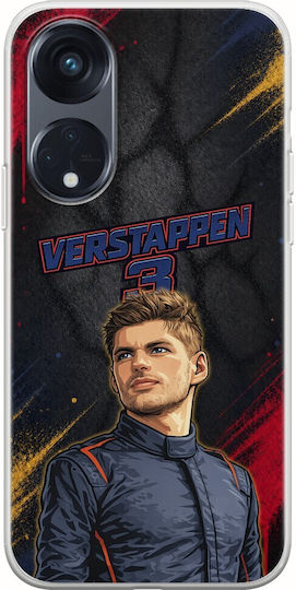 Pole Position Collection Max Verstappen Oppo Reno8 T 5G Flexible TPU Transparent Silicone Case
