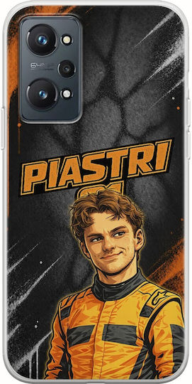 Pole Position Collection Oscar Piastri Realme GT 2 5G Flexible TPU Transparent Silicone Case