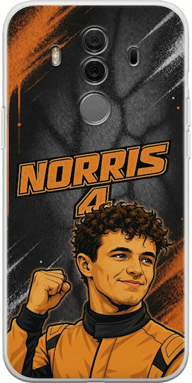 Husă Pole Position Collection Lando Norris Huawei Mate 10 Pro TPU Flexibil Silicon Transparent