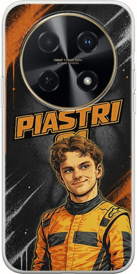 Pole Position Collection Oscar Piastri Huawei Nova 12i Flexible TPU Transparent Silicone Case