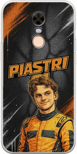 Калъф Pole Position Collection Oscar Piastri Xiaomi Redmi 5 Plus Гъвкав TPU Прозрачен Силикон