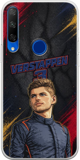 Husă Pole Position Collection Max Verstappen Huawei Honor 9X TPU Flexibil Silicon Transparentă