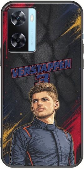 Θήκη Pole Position Collection Max Verstappen Oppo A77 5g Black Tpu Μαύρη Σιλικόνη