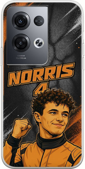Pole Position Collection Lando Norris Oppo Reno 8 Pro 5g Flexible TPU Transparent Silicone Case