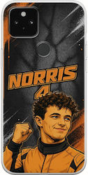 Θήκη Pole Position Collection Lando Norris Google Pixel 5a 5g Flexible Tpu Διάφανη Σιλικόνη
