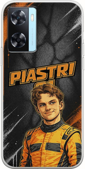 Pole Position Collection Oscar Piastri Case Oppo A77 5g Flexible TPU Transparent Silicone