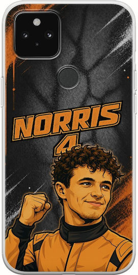 Husă Pole Position Collection Lando Norris Google Pixel 5 TPU Flexibil Silicon Transparent