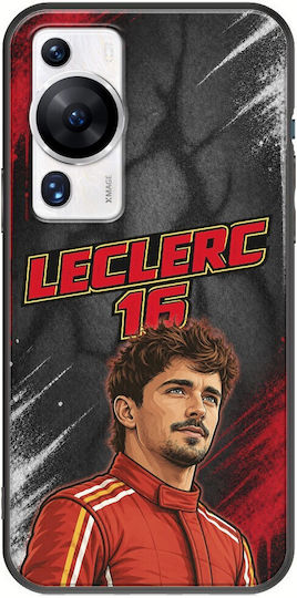 Husă Pole Position Collection Charles Leclerc Huawei P60 Neagră TPU Silicon