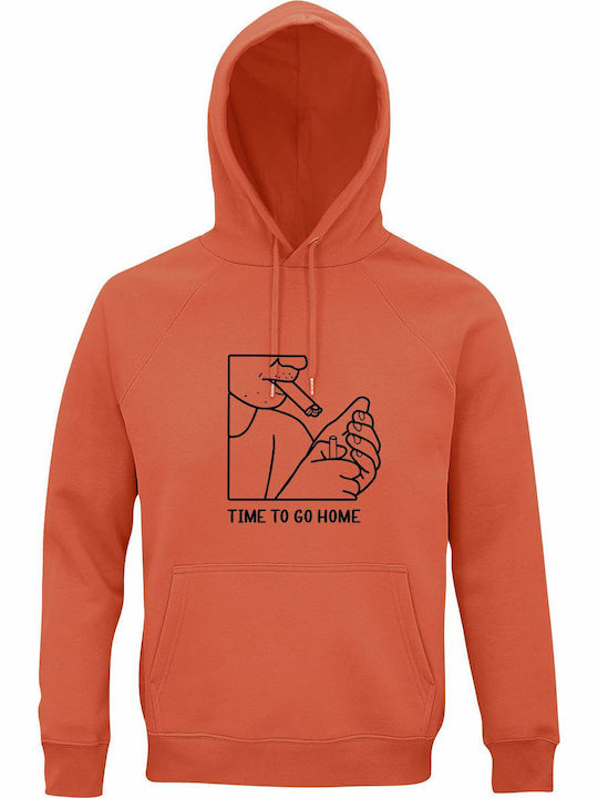 Bio-Kapuzenpulli Unisex Too Drunk Time To Go Home Lustiger Alkohol Vinylstempel Orange Bio-Kapuzenpulli Unisex Too Drunk Time To Go Home Lustiger Alkohol Vinylstempel Orange
