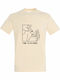 T-shirt Унисекс Too Drunk Time To Go Home Funny Alcohol Кремав