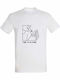 T-shirt Unisex " Too Drunk Time To Go Home Funny Alcohol " White