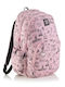 Miquelrius School Backpack For Elementary Pink With Water Bottle Holder 27lt